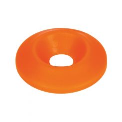 Allstar Countersunk Washer 1/4" ID 1" OD Plastic Neon Orange Pack 10