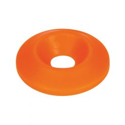 Allstar Washer 1/4" ID 1" OD Plastic Neon Orange Pack 50