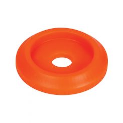 Allstar Body Bolt Washer 1/4" ID 1" OD Plastic Neon Orange Pack 10