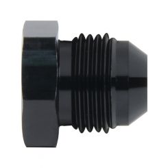 Allstar Fitting Plug 4 AN Hex Head Aluminum Black Anodize