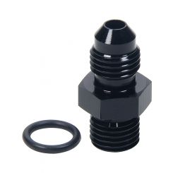 Allstar Adapter Straight 4 AN Male to 4 AN Male O-Ring Black