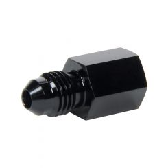Allstar Gauge Adapter Straight 3 AN Male to 1/8" NPT Gauge Port Black
