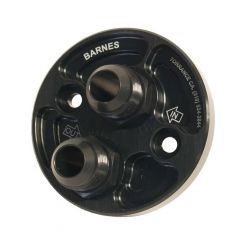 Barnes Oil Filter Adapter Blockoff Bolt-On 12 AN Male Inlet Black