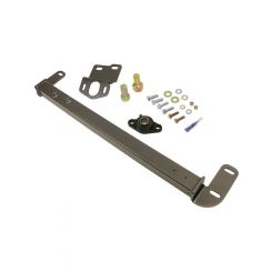 BD Diesel Steering Box Brace Bolt-On Gray Powder Coat Dodge