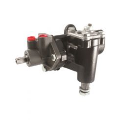Borgeson Steering Box Power Delphi 600 14 to 1 Ratio Iron Black
