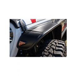 Bushwacker Fender Flare Flat Style Front Rear 9-1/2" Wide Pack 4