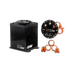Deatschwerks Surge Tank 5.5 Litre Staged Aluminum Black Anodize