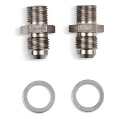 Earls Adapter Straight 6 AN Male to 43922 NPT Male Nickel Plated