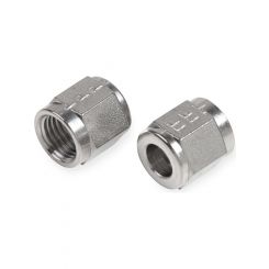 Earls Fitting Tube Nut 6 AN 5/16" Tube Stainless Natural Pair