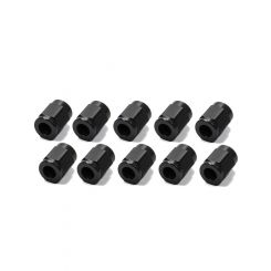 Fragola Fitting Tube Nut 3 AN 3/16" Tube Black Se of 10