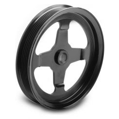 Holley Power Steering Pulley Serpentine 6-Rib Black GM LS-Ser Chevy
