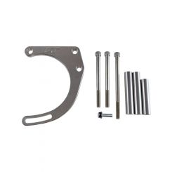 ICT Billet Alternator Bracket Passenger Side Low Mount Head Water
