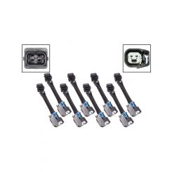 Ict Billet Fuel Injector Harness Adapter EV1 to USCAR EV6 Set of 8