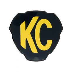 KC Hilites LED Light Shield Hard Cover Snap-On KC Logo Polycarbonate Black Flex