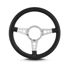 Lecarra Steering Wheel Mark 4 GT 14" Dia 3 Spoke 1-1/4" Dish Leather