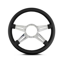 Lecarra Steering Wheel Mark 9 Elegant 14" Dia 4 Spoke 1-1/4" Dish