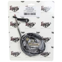 Lokar Kickdown Cable Vintage Ser 60" Length Woven Cotton Fittings