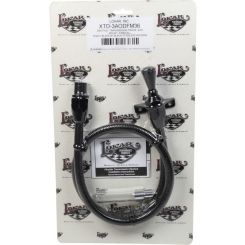 Lokar DIPSTICK TRANS AOD FIREW ALL MOUNT BLACK SS HOUSI