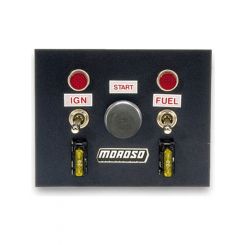Moroso Switch Panel Dash Mount 4 x 5" 2 Toggles 1 Momentary Button