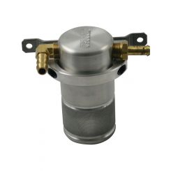 Moroso Air-Oil Separator 2-1/8" Dia x 4-1/2" Tall 3/8" Hose Barb