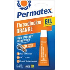 Permatex Threadlocker High Strength Orange 5 Gram Tube