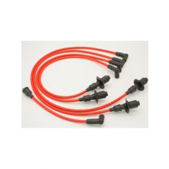 Pertronix Ignition 8mm Spark Plug Wire Set VW w/Male Tower Cap Red