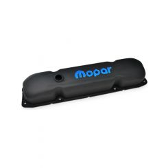 Proform Valve Cover Tall Baffled Breather Hole Black Crinkle Mopar