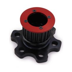 Quarter Master Crankshaft Hub 1.375" Shaft Dia 10 Spline Black Small