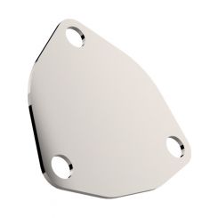 Quick Time Performance Exhaust Cut-Out Cap 2-1/2" Dia Bolt-On Plated