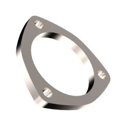 Quick Time Performance Header Flange 3/8" Thick 3" Round Port Plated