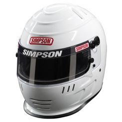 Simpson Safety Helmet Speedway Shark Head & Neck White Size 7-3/8