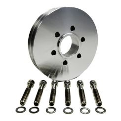 TBS Accessory Pulley V-Belt 1 Groove 6.00" Dia Hardware Included Chevy 