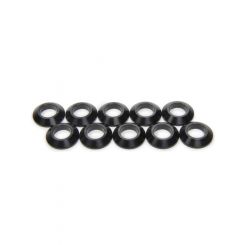 Ti22 Tapered Spacers 1/2in ID 1/4in Thick Black 10pk