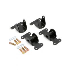 Trans-Dapt Motor Mount Bolt-On Steel Black Paint Small Block For Chevy Kit