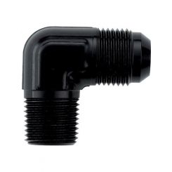 XRP Adapter 90 Degree 3 AN Male to 1/8" NPT Male Aluminum Black