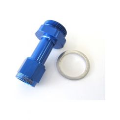 Aeroflow Carburettor Adapter Female -6AN, Blue, For Holley