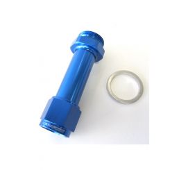 Aeroflow Carburettor Adapter Female -8AN Blue For Holley