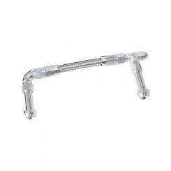 Aeroflow Carburettor Inlet Rail Kit -8AN (241mm), Silver For Holley