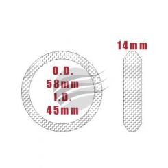 Aunger Exhaust Gasket - 45mm Wiremesh Mica Gasket