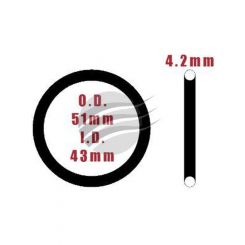 Aunger Exhaust Gasket For Honda SI/ASB Ring 43mm X 51mm