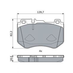 Bosch Front Disc Brake Pad Set