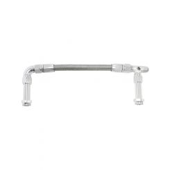 Aeroflow Carburettor Inlet Rail Kit -8 Silver For Holley Fuel Line