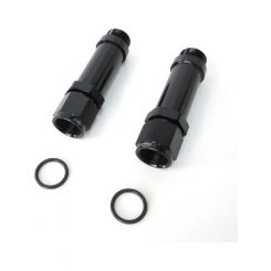 Aeroflow Female Carburettor Inlet Adapter Holley -8AN Black 2 Pack AF165-08-1BLK