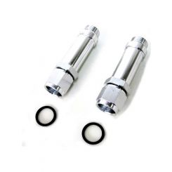 Aeroflow Female Carburettor Inlet Adapter Holley -8AN Silver 2 Pack AF165-08-1S