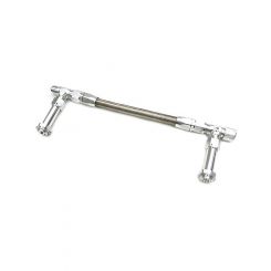 Aeroflow Carburettor Inlet Rail Kit -8 Silver For Holley Fuel Line