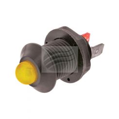 Jaylec LED Pilot Lamp 12/24V Amber IP67, Reverse Polarity Protected