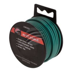 Jaylec Single Core Cable Green 3mm x 7m (14/0.32) 10 Amps Hang Type