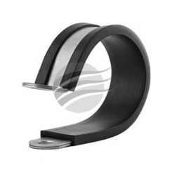 Kale P Clip 45mm PS10 Zinc Plated with Rubber Insert Pack of 10