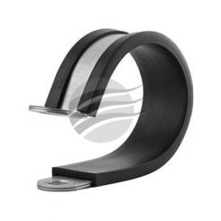 Kale P Clip 13mm PS2 Zinc Plated with Rubber Insert Pack of 10