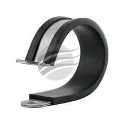 Kale P Clip 27mm PS6 Zinc Plated with Rubber Insert Pack of 10